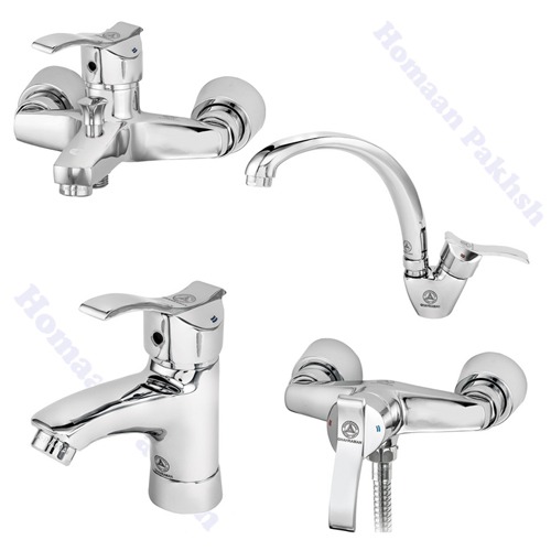 ست شیرآلات برند قهرمان مدل آبشار 2 کروم (Abshar Chrome)