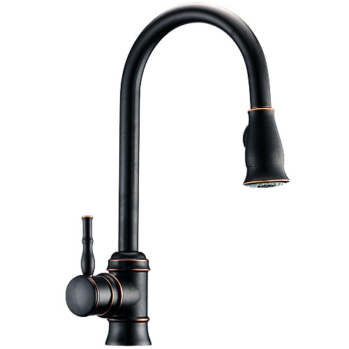 شیر ظرفشویی موست مدل شیکاگو شاوری چرمی مسی (Chicago Copper leather)