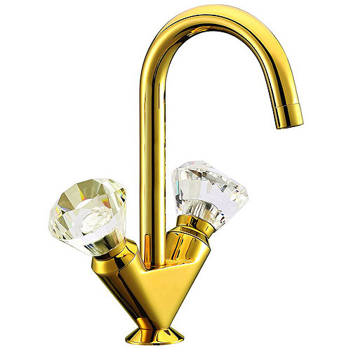 شیر ظرفشویی موست مدل ایمپریال دسته کریستالی (Imperial Crystal-Gold)