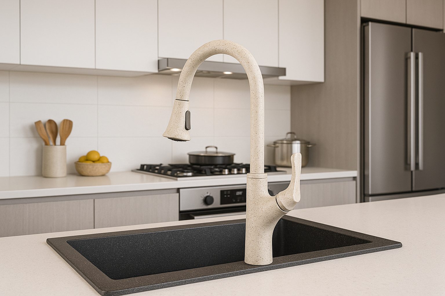 شیر ظرفشویی زانتی مدل J-02 بژ گرانیتی (Zanetti) + ارسال رایگان