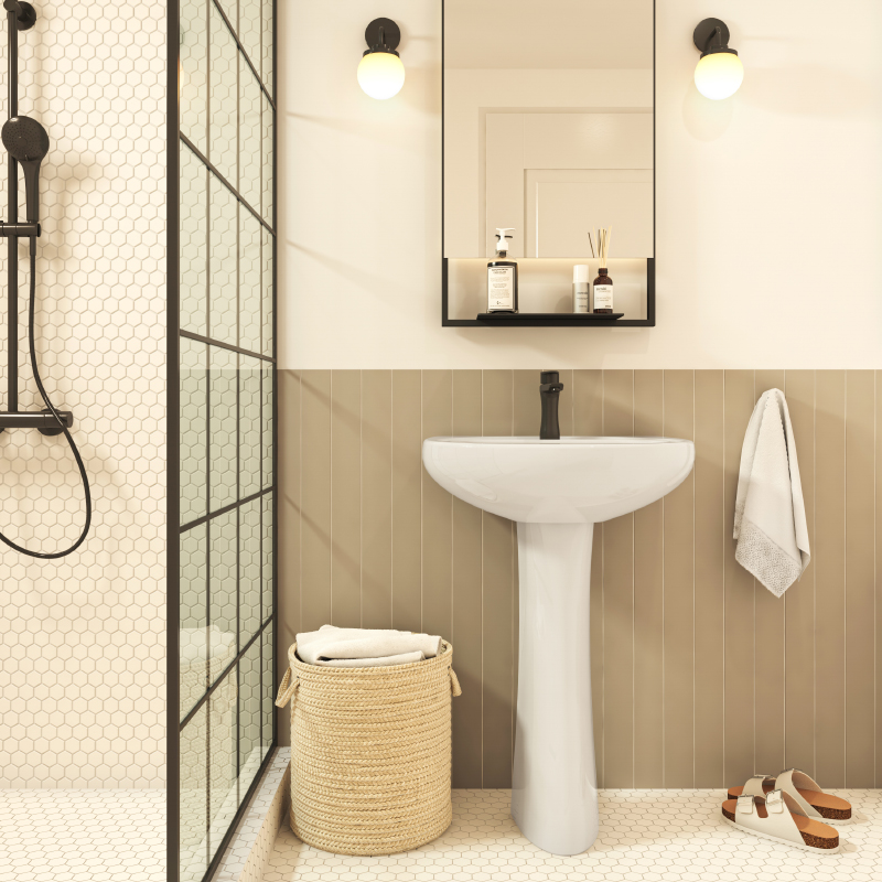 روشویی چینی کرد مدل کاملیا (Chinicord Camelia)