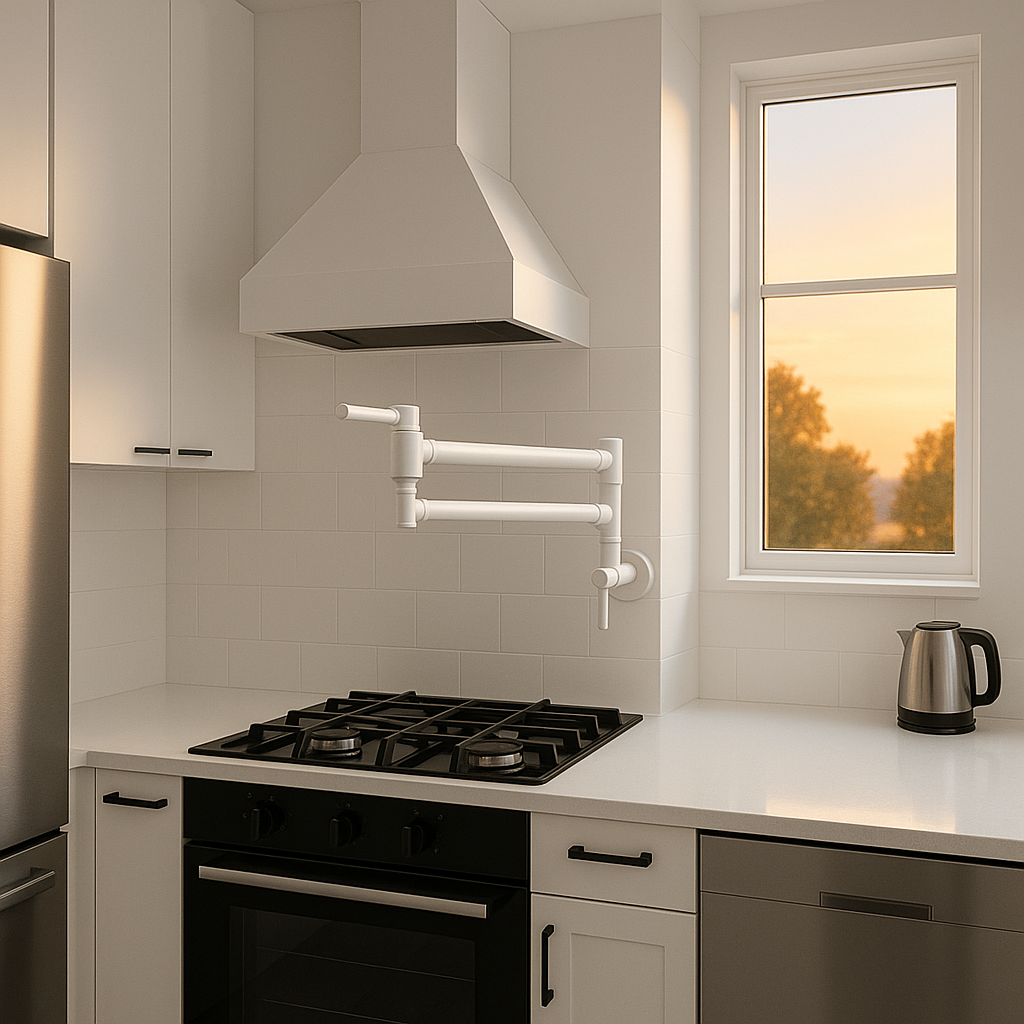 شیر دیگ پرکن زانتی سفید مات  (Zanetti Pot-filler) + ارسال رایگان