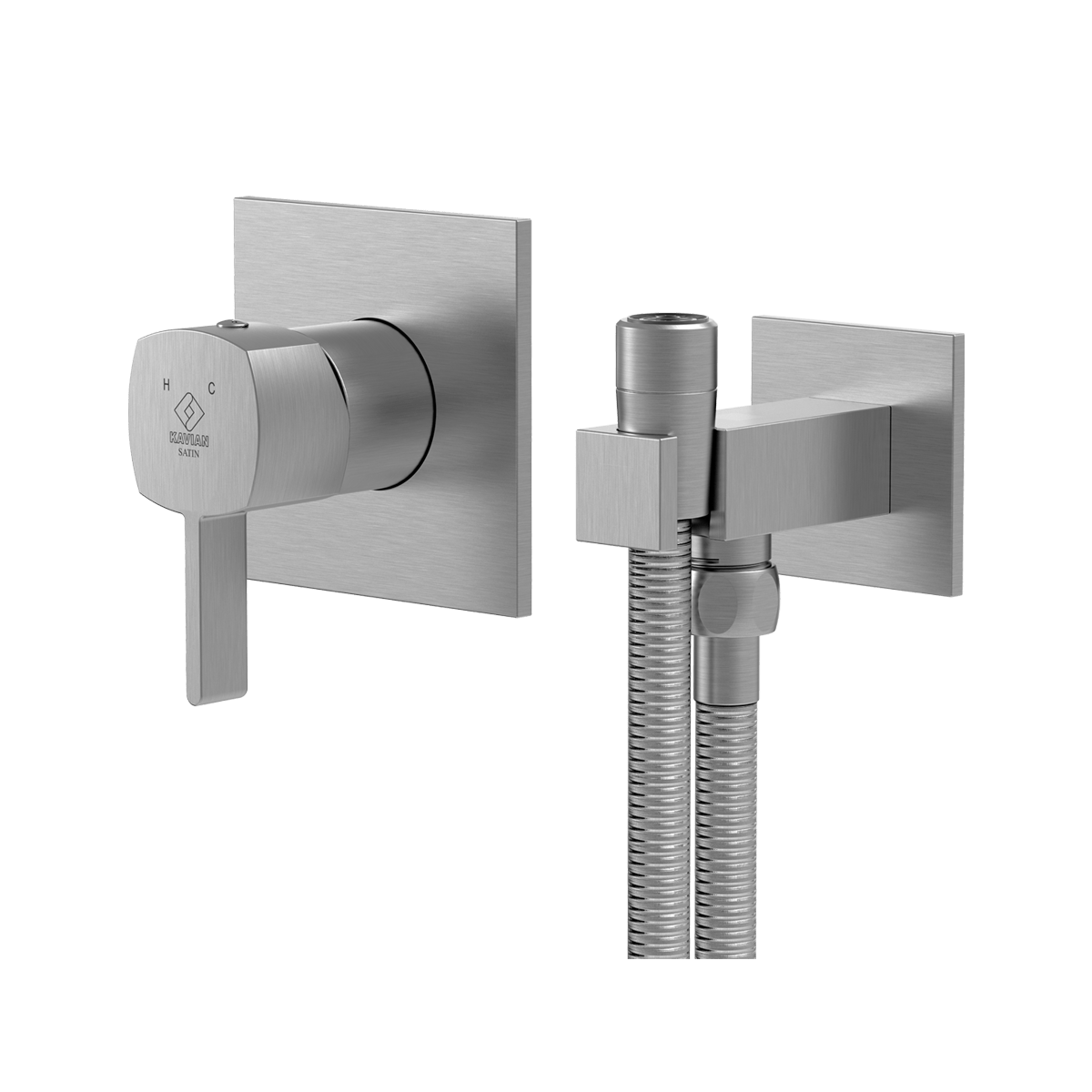 شیر توالت توکار کاویان مدل ساتین