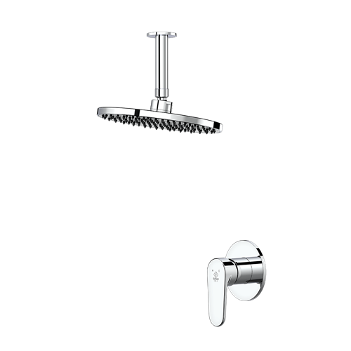 شیر حمام توکار کاویان مدل لارا اکو با سردوش سقفی