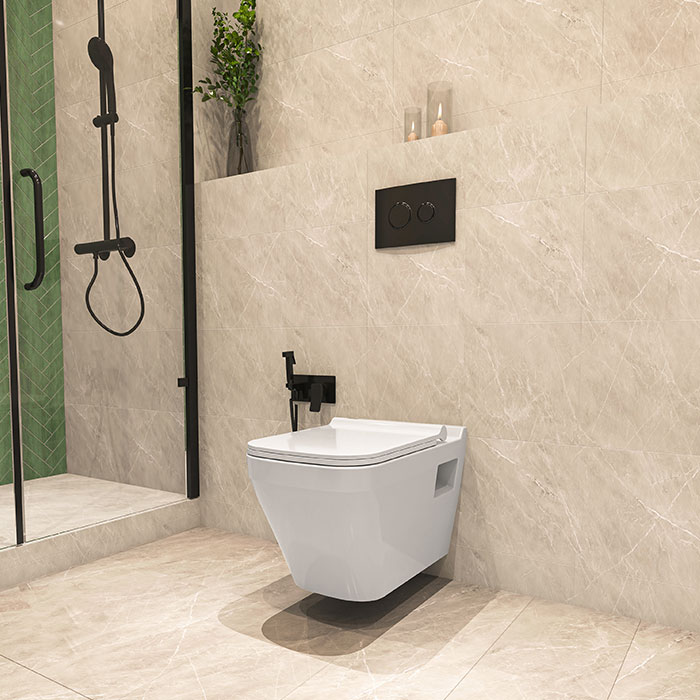 توالت فرنگی وال هنگ چینی کرد فیتونیا(Wallhang toilet Fitonia)