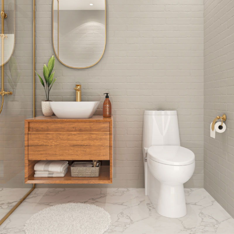 توالت فرنگی چینی کرد مدل طاووس مونوبلاک (Toilet Tavoos)