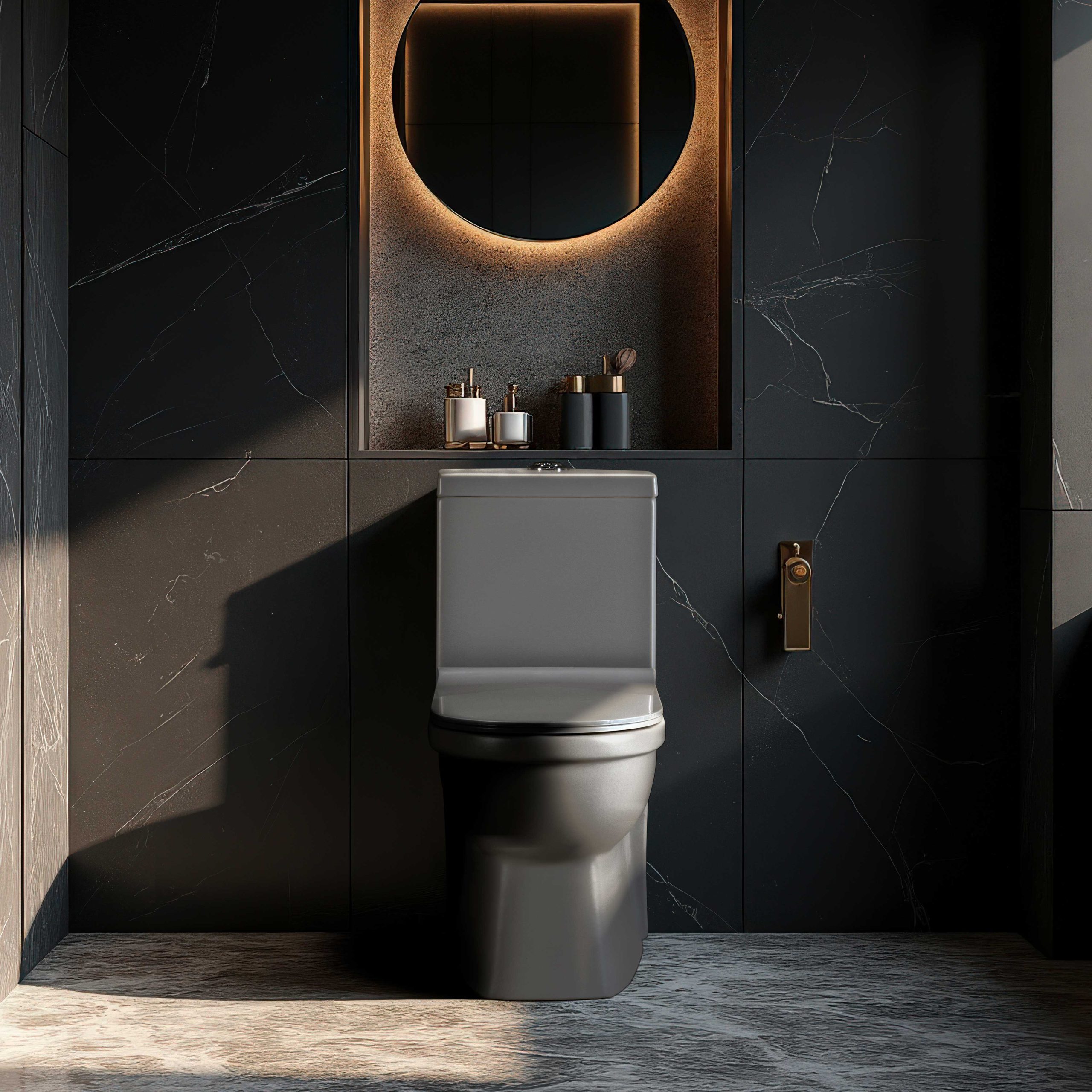 توالت فرنگی پارس سرام مدل شایا طوسی مونوبلاک