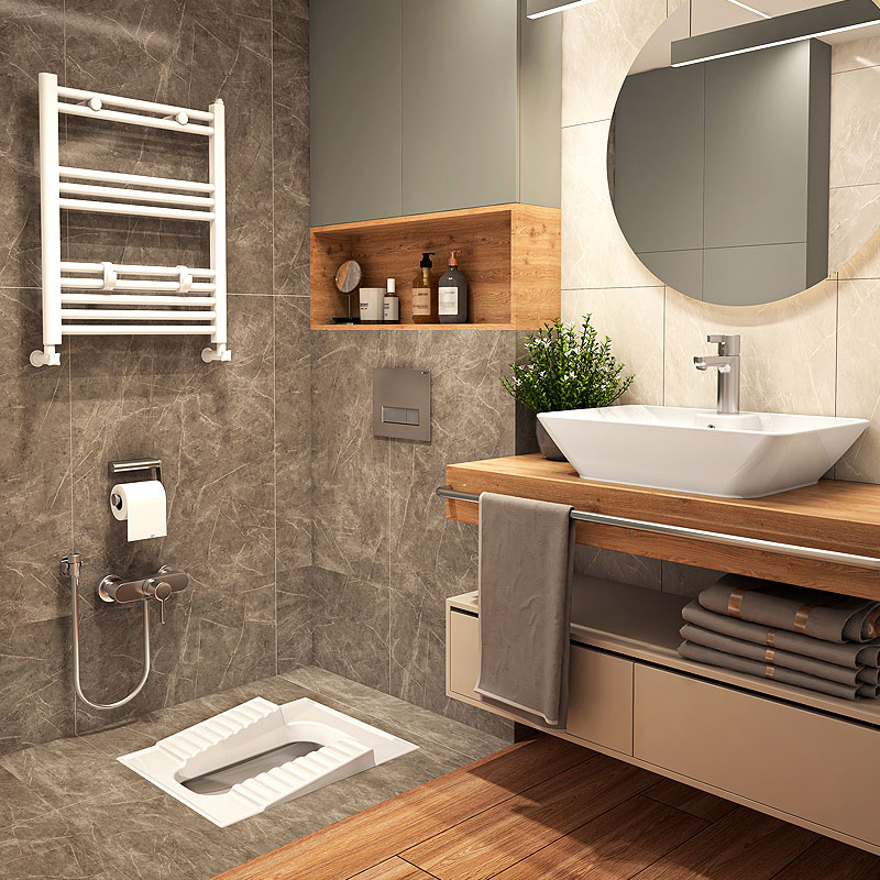 توالت چینی کرد مدل لاندیس طبی ریم بسته