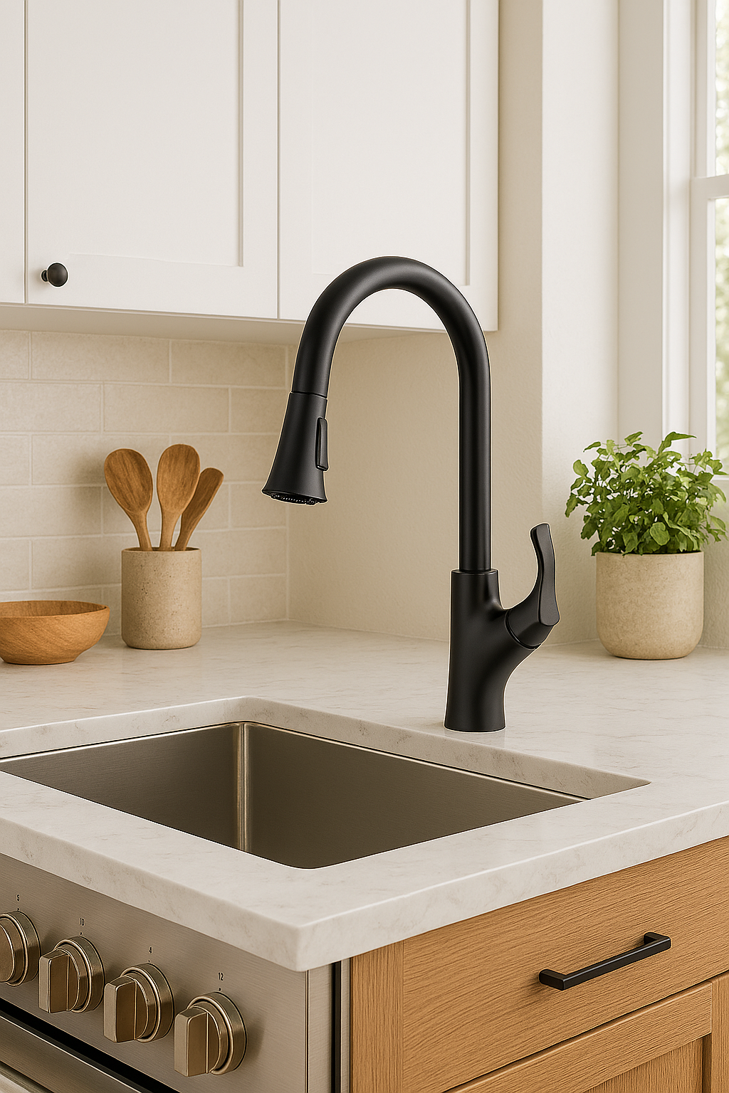 شیر ظرفشویی زانتی J-02 تصفیه دار مشکی  (Zanetti)