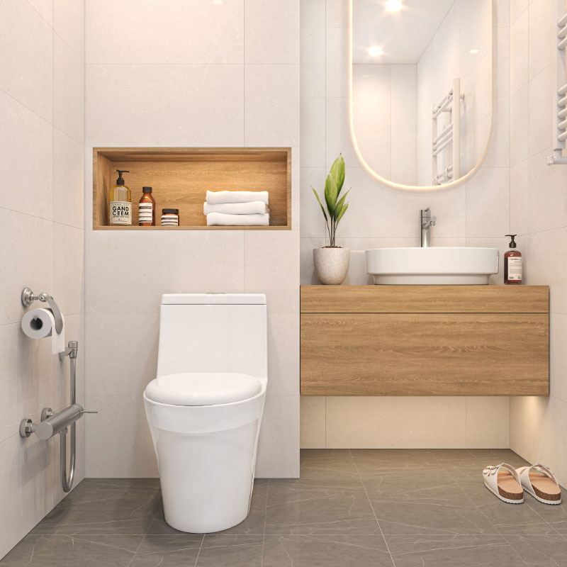 توالت فرنگی چینی کرد مدل هلنا مونوبلاک (Toilet Helena)