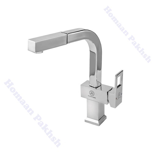 شیر ظرفشویی برند قهرمان مدل فلت رویال شاوری (Flat-Royal Chrome)